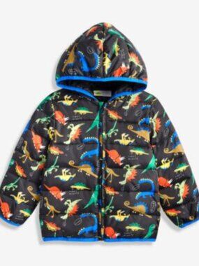 Epic Threads NWT Toddler Lightweight Packable Dinosaur Jacket with Carrying Bag